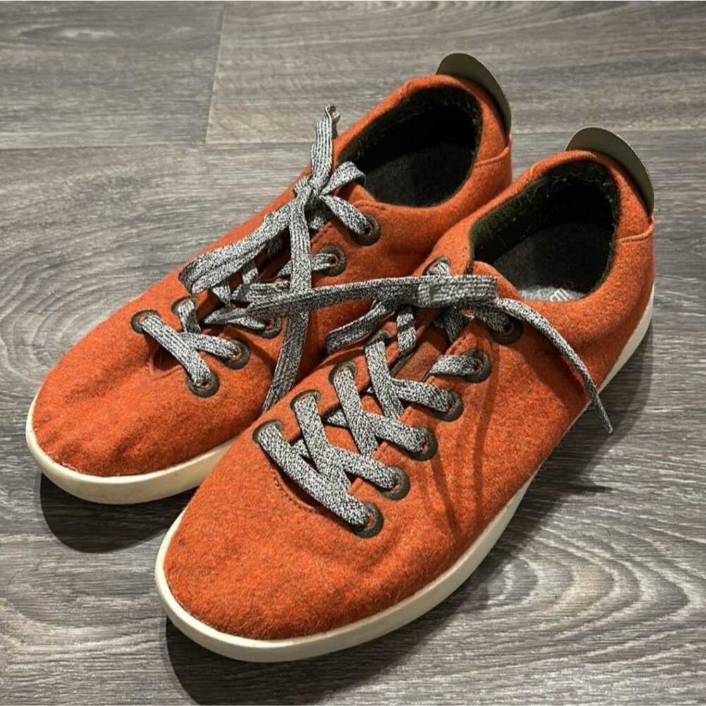Allbirds W10 M8 EU 40 Rust Wool Pipers Sneakers Runners Lace Up Tennis Shoes
